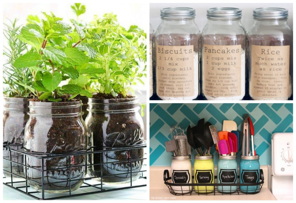 15 Creative Inexpensive Mason Jar Kitchen Storage Ideas Sarah Blooms