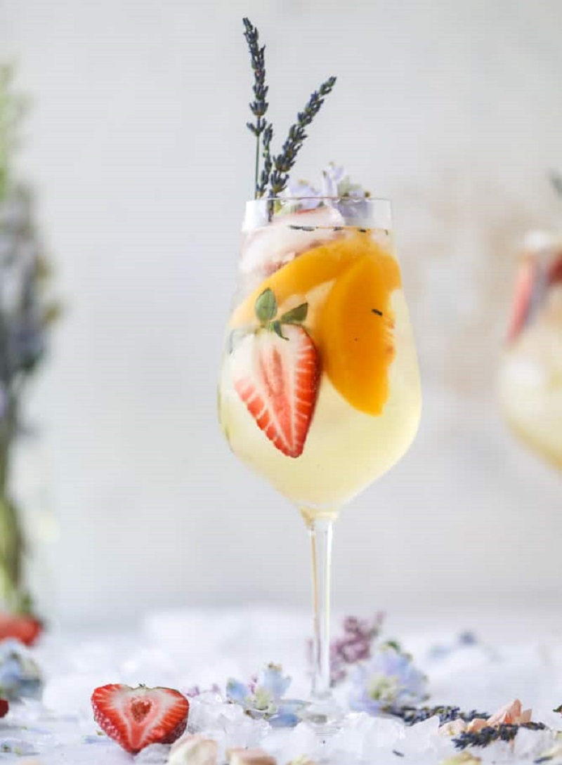 Lavender Sangria Diet-Friendly Fruity Cocktails Perfect for Summer