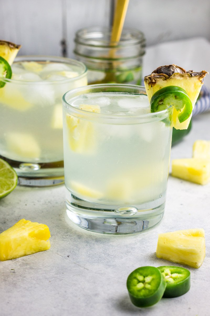 Pineapple and Jalapeño Infused Vodka Cocktail Diet-Friendly Fruity Cocktails Perfect for Summer