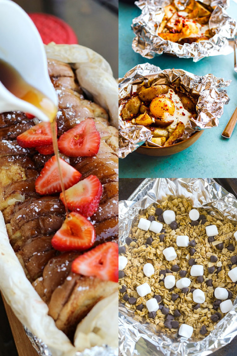 10 Easy + Delicious Campfire Breakfast Foil Packet Recipes