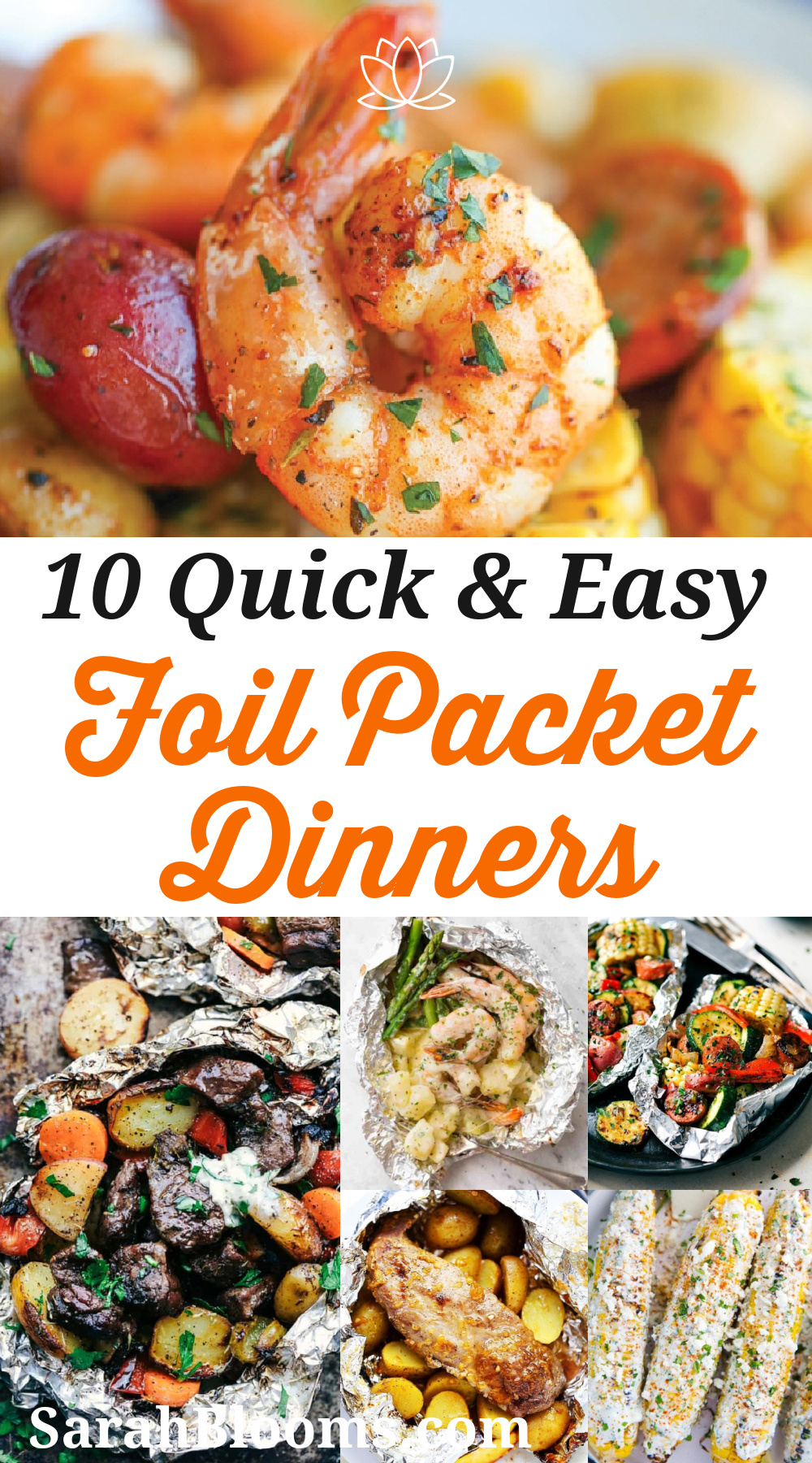 These Mouthwatering Foil Pack Recipes will help you eat great any night of the week - even when you're super busy! Put a healthy, satisfying meal on the table any night of the week with these 10 Best Foil Packet Dinners your whole family will love! #foilpacketmeals #foilpacketdinners #foilpackrecipes #quickmeals #weeknightmeals 