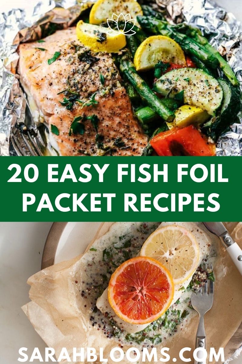 Cook up a healthy dinner in minutes with these Quick and Easy Fish Foil Packet Dinners your whole family will love! #fishfoilpackets #fishrecipes #foilpacketrecipes #foilpacketdinners #quickmeals #weeknightmeals