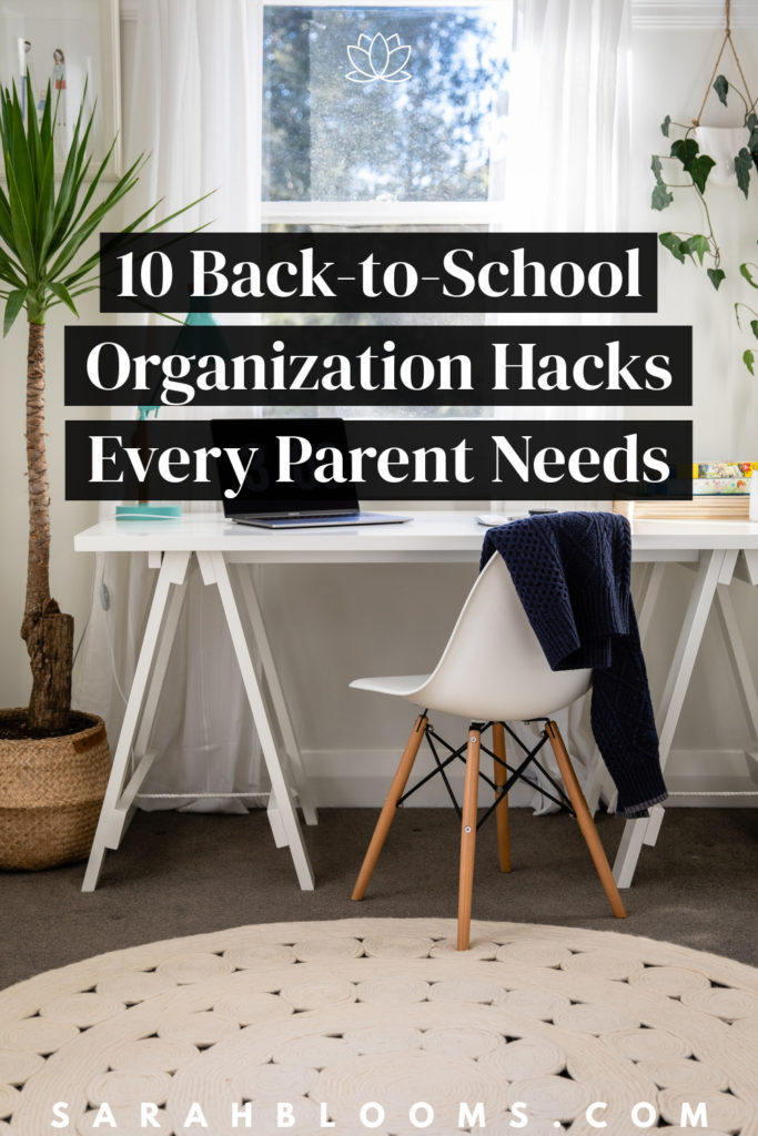 Make back-to-school time stress-free with these Easy Back-to-School Hacks every parent needs to know! Use these Back-to-School Organization Tips to keep kids on-schedule, happy, and healthy, no matter what the school year brings.