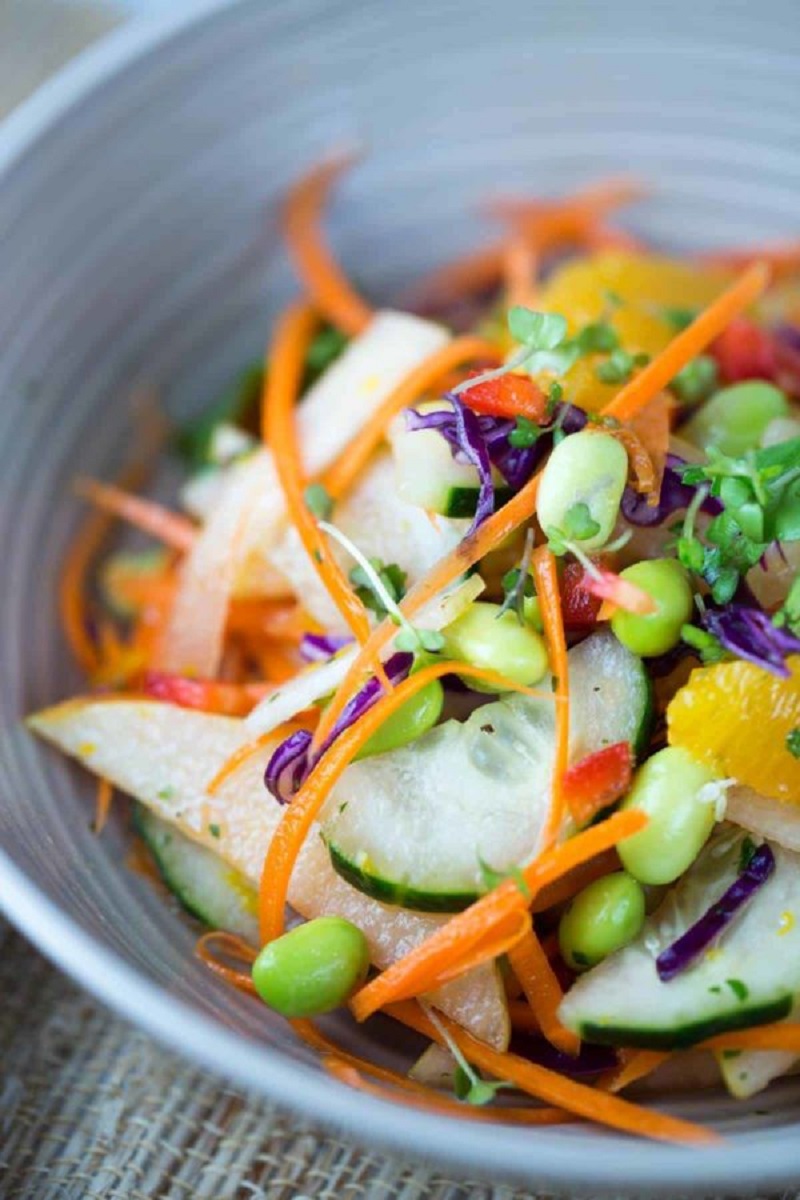 Asian Pear Salad with Orange Ginger Dressing 12 Fresh and Fruity Summer Salads for Quick and Easy Meals