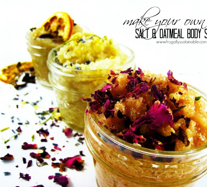 10 DIY Herbal Salt Scrubs for Super Rough + Calloused Skin