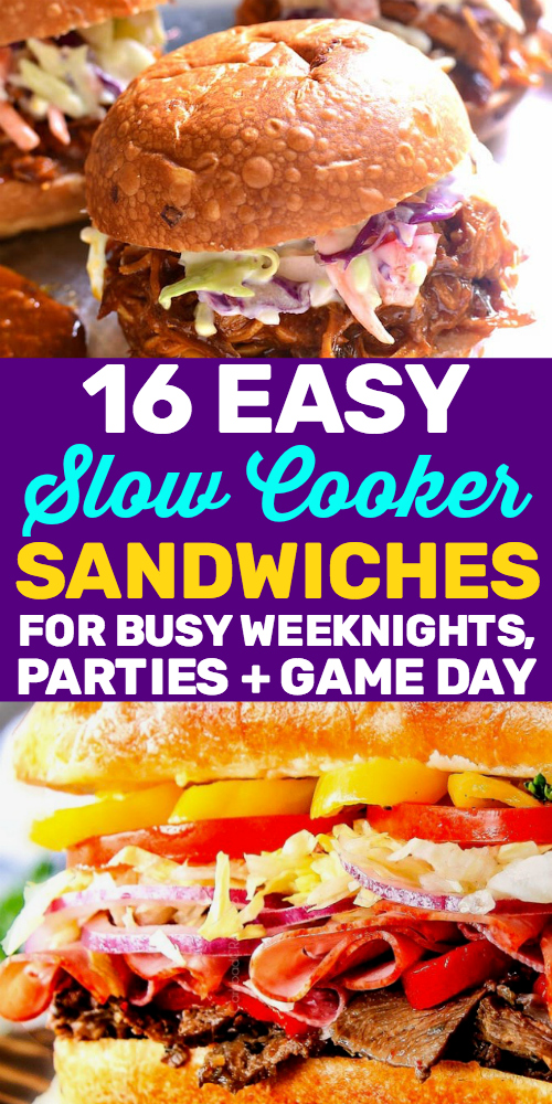 16 Best Slow Cooker Sandwiches for Busy Nights + Effortless Entertaining
