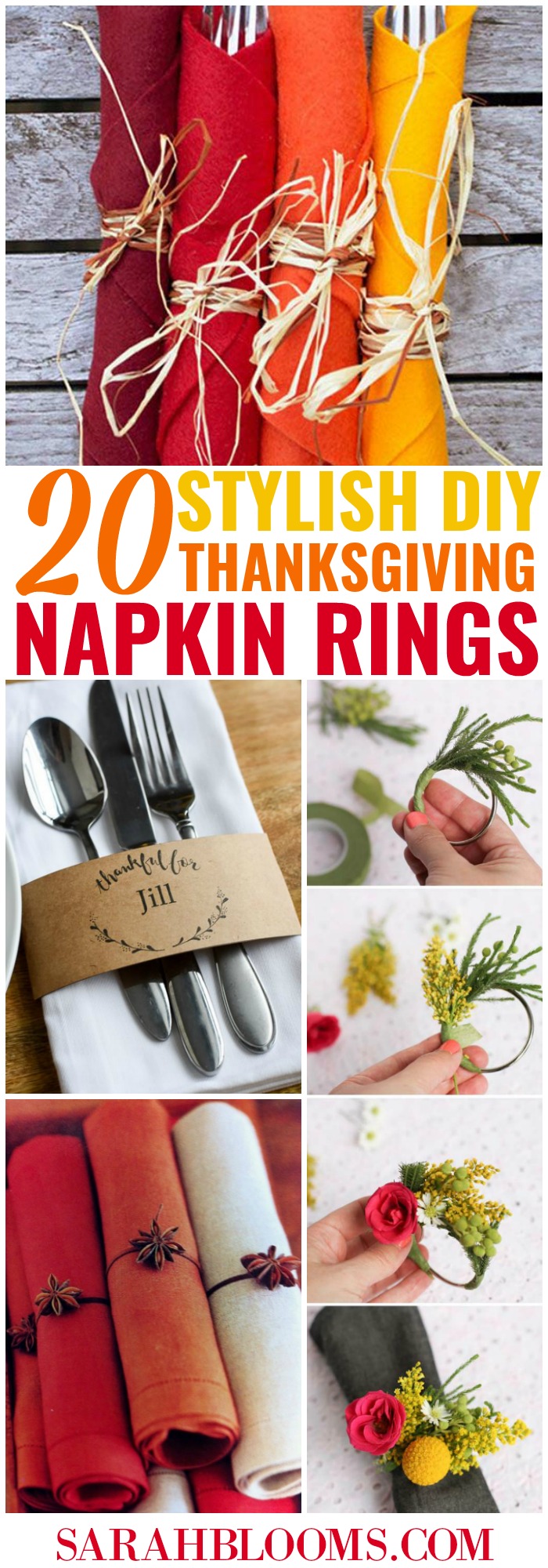 These 20 DIY Thanksgiving Napkin Rings will instantly transform your home for the holiday!