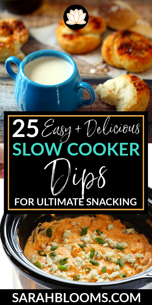 25 Quick + Easy Slow Cooker Dips for Ultimate Snacking + Effortless