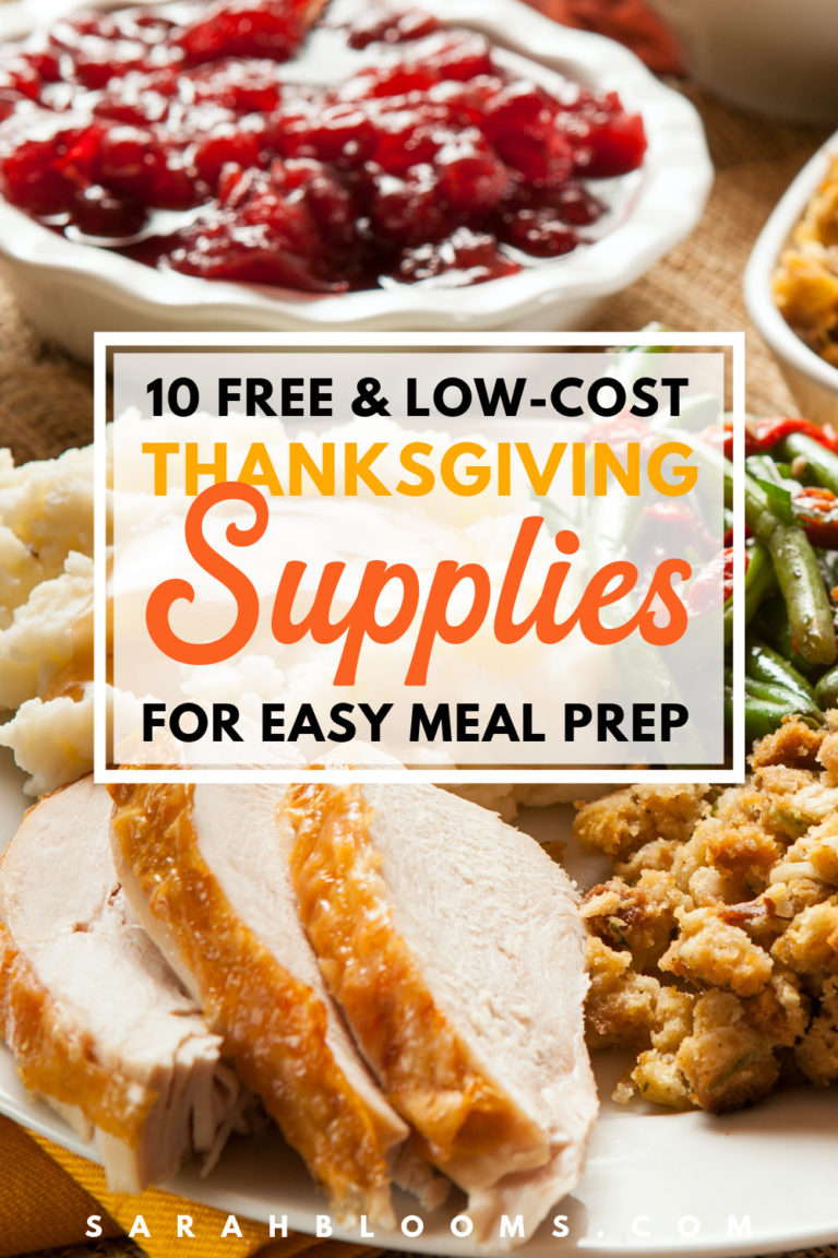 10 Free and Low Cost Thanksgiving Supplies • Sarah Blooms