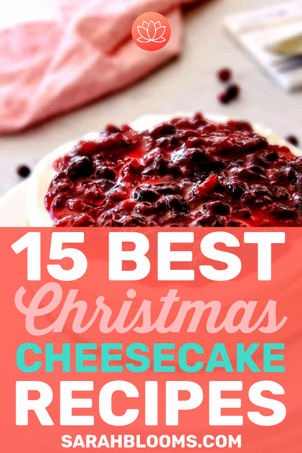 Make these 15 Greatest Christmas Cheesecake Recipes sure to be a hit at your next holiday party! #christmascheesecakes #christmasdesserts #christmasrecipes #holidayrecipes #holidaydesserts