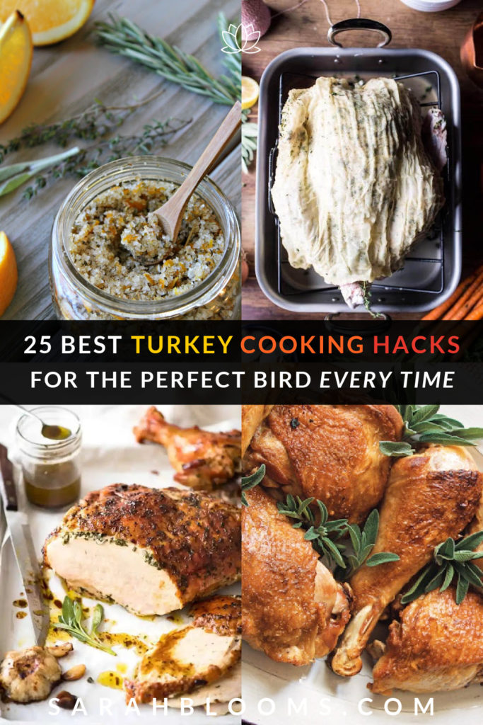 Throw the ultimate Thanksgiving Dinner with these 25 Best Turkey Cooking Hacks for the perfect bird every time!