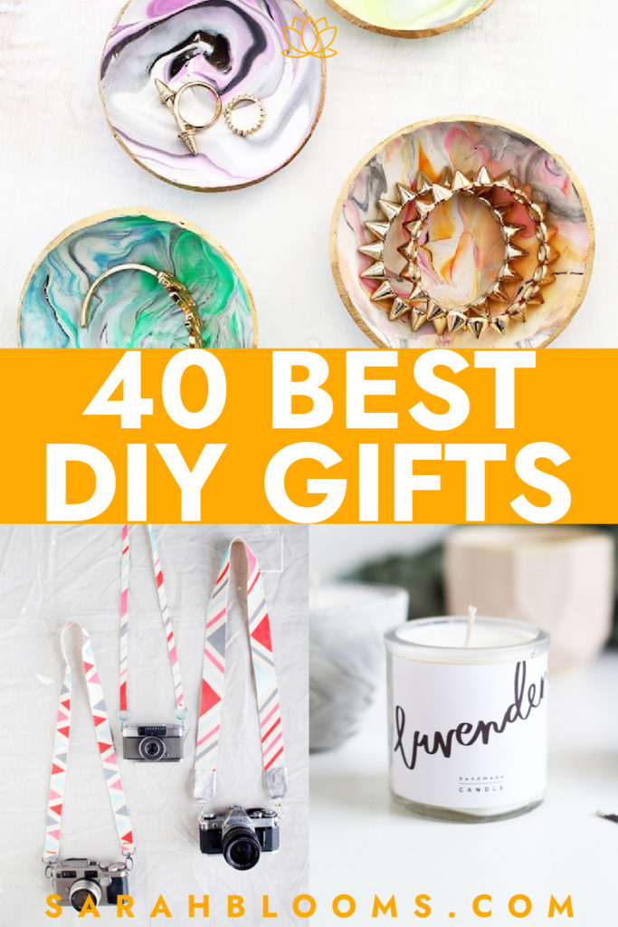 Give your friends and family thoughtful gifts they will love with these 40 Best DIY Gifts they will actually want to receive!