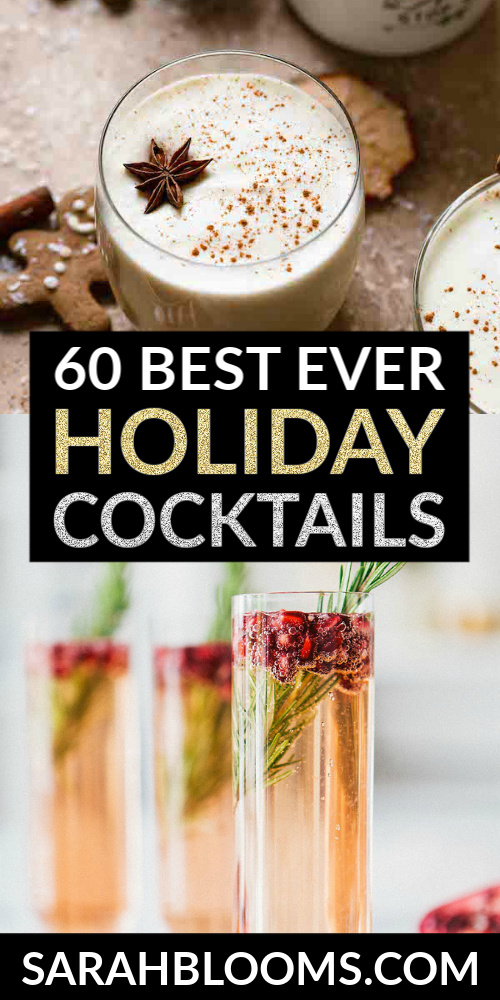 You and your friends will love these Ultimate Christmas Cocktails sure to get your holiday party started off right! #cocktails #cocktailrecipes #christmascocktails #holidaycocktails #christmasparty #holidayparty