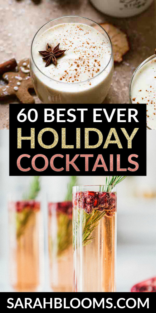 Get your holiday party started with these 60 Greatest Christmas Cocktails! Looking for some new party drinks for your next holiday soiree? Try these Creative and Delicious Holiday Cocktails your guests will be talking about long after the party's over! #holidaycocktails #christmascocktails #christmaspartydrinks #holidaypartydrinks #christmasparty #holidayparty