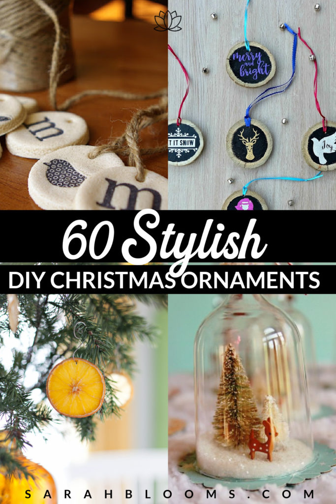 Decorate your home for the holiday season on a dime with these 60 Stylish DIY Christmas Ornaments for the Modern Home.