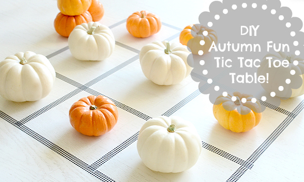 Pumpkin Tic-Tac-Toe - 20 DIY Thanksgiving Games and Activities for a Full Day of Family Fun