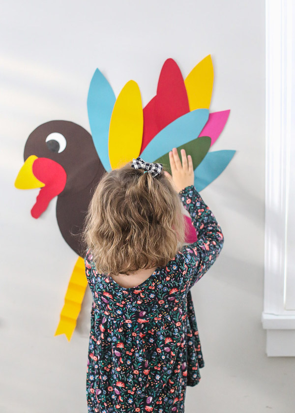 Pin the Tail on the Turkey - 20 DIY Thanksgiving Games and Activities for a Full Day of Family Fun