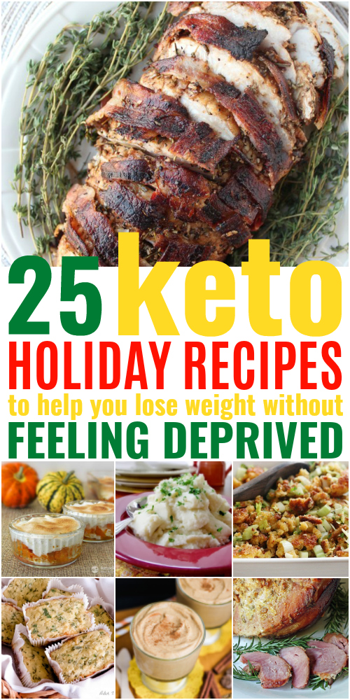 These Keto Holiday Recipes will help you lose weight and keep your diet on track! Serve these Easy + Delicious Keto Holiday Recipes all your guests will love!