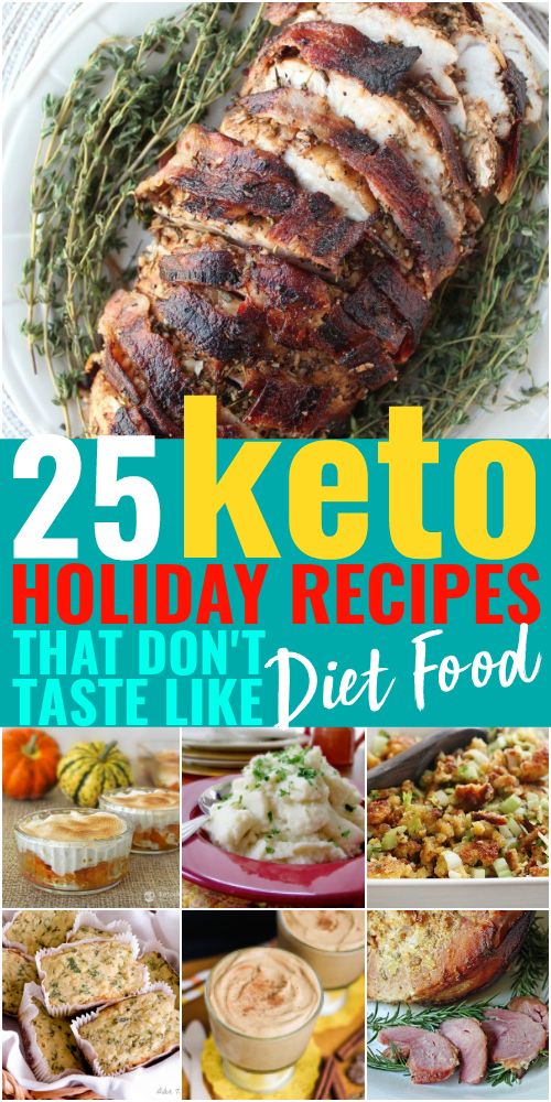 Best Ever Keto Holiday Recipes to help you stay on track this holiday season. Lose weight for the holiday with these Easy + Delicious Keto Holiday Recipes!