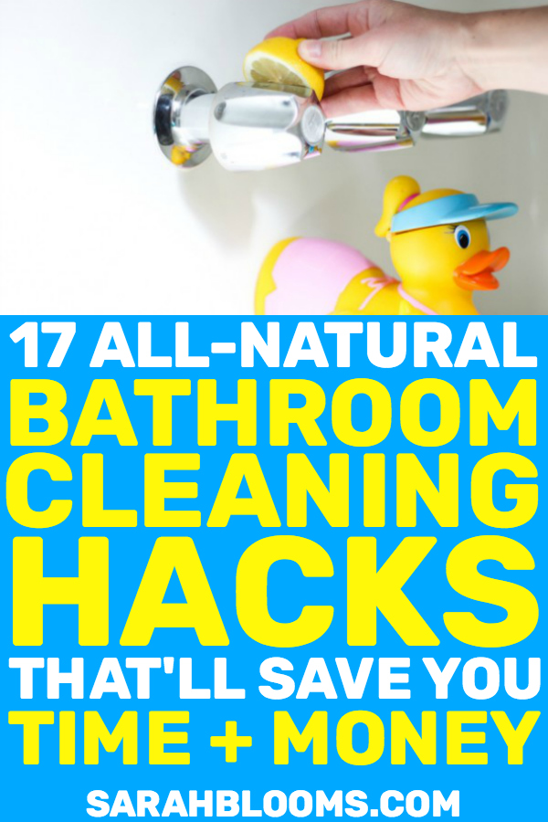 Frugal DIY Bathroom Cleaning Hacks That'll Save You So Much Time #frugalhome #diycleaning #cleaninghacks
