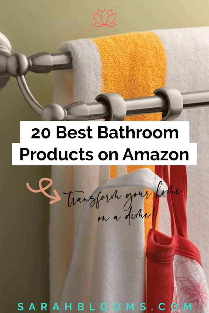 Makeover your bathroom on a dime with these 20 Must-Have Bathroom Products available on Amazon!