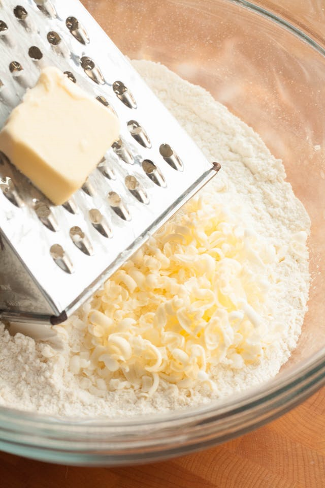 Grate butter for baking. Genius Kitchen Hacks