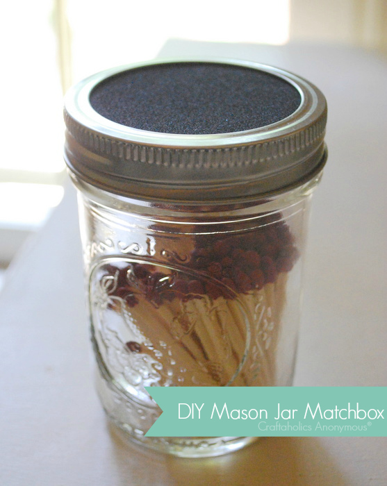 Create a DIY matchbox Mason Jar Storage Ideas