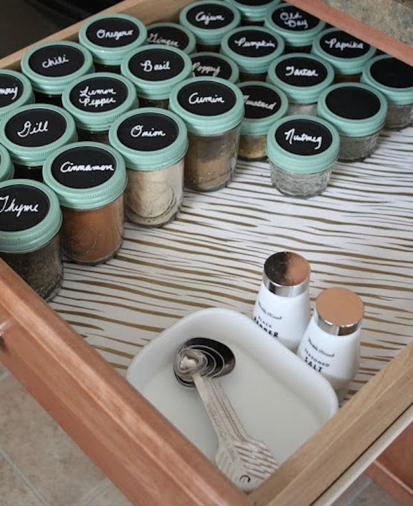 Build a DIY Spice Drawer 15 Creative Mason Jar Kitchen Storage Ideas
