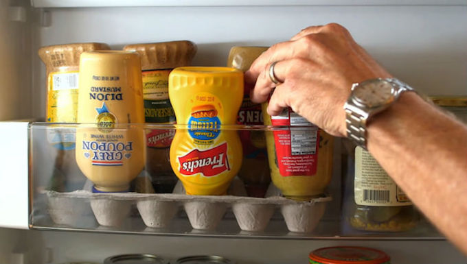 Repurpose Egg Cartons to Store Condiments Refrigerator Hacks