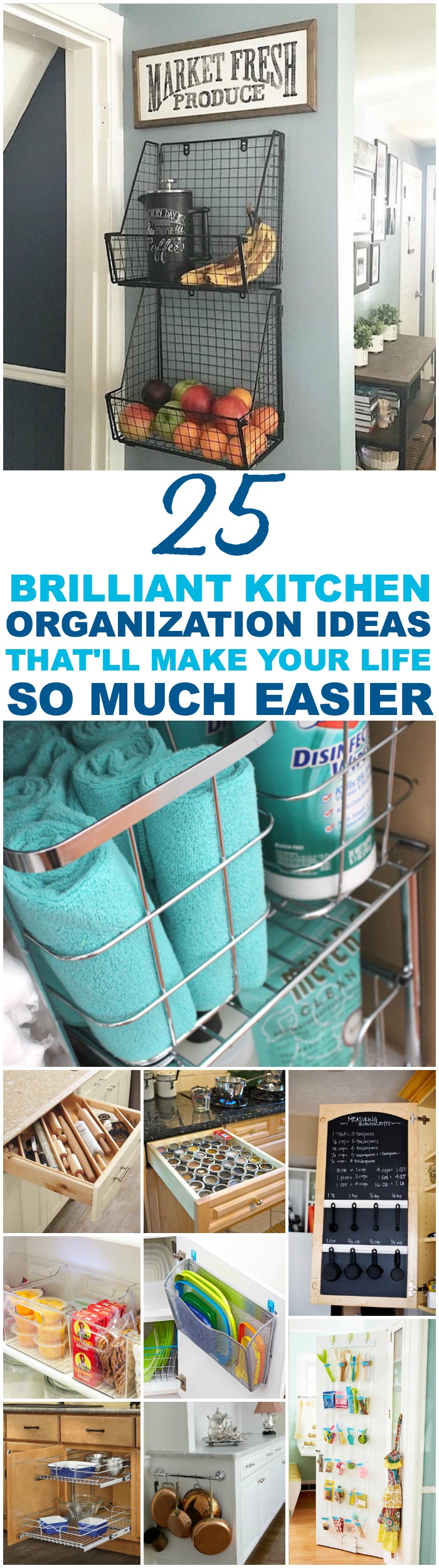 25 Kitchen Organization Ideas Pin 2 | Sarah Blooms