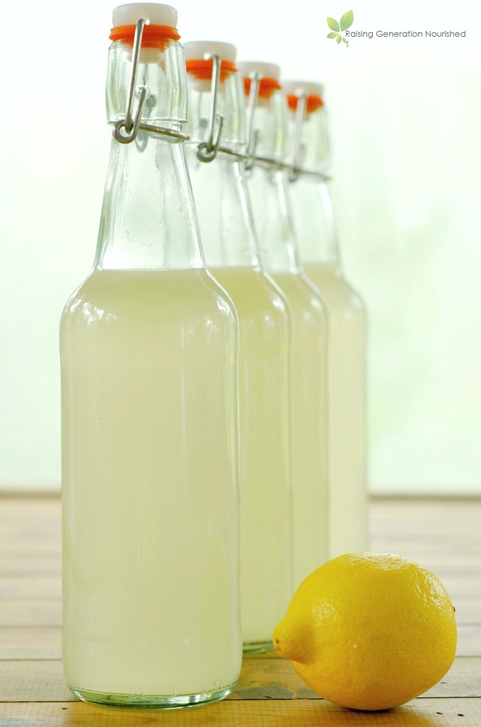 Homemade Probiotic Lemonade | Sarah Blooms