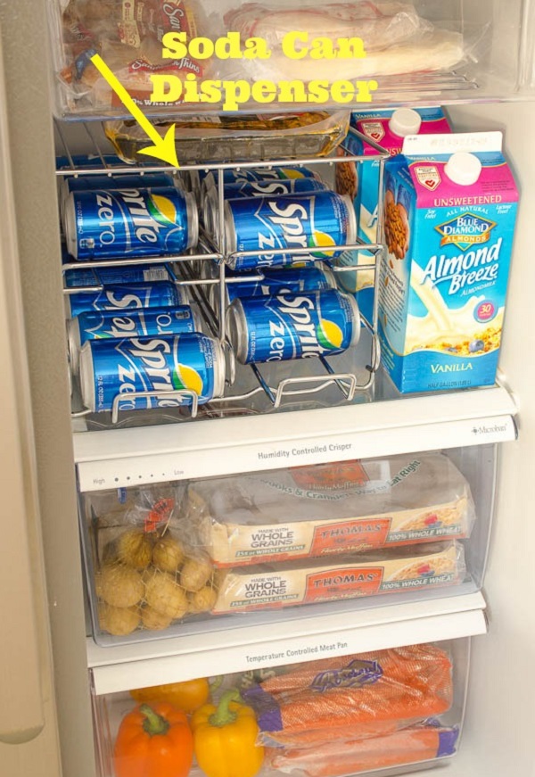 Soda Can Storage 10 Must-Try Refrigerator Organization Hacks