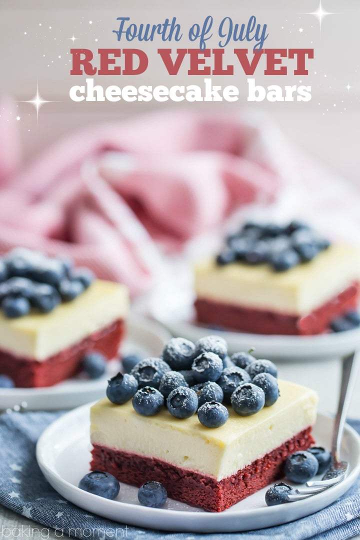 Red Velvet Cheesecake Bars - Sarah Blooms