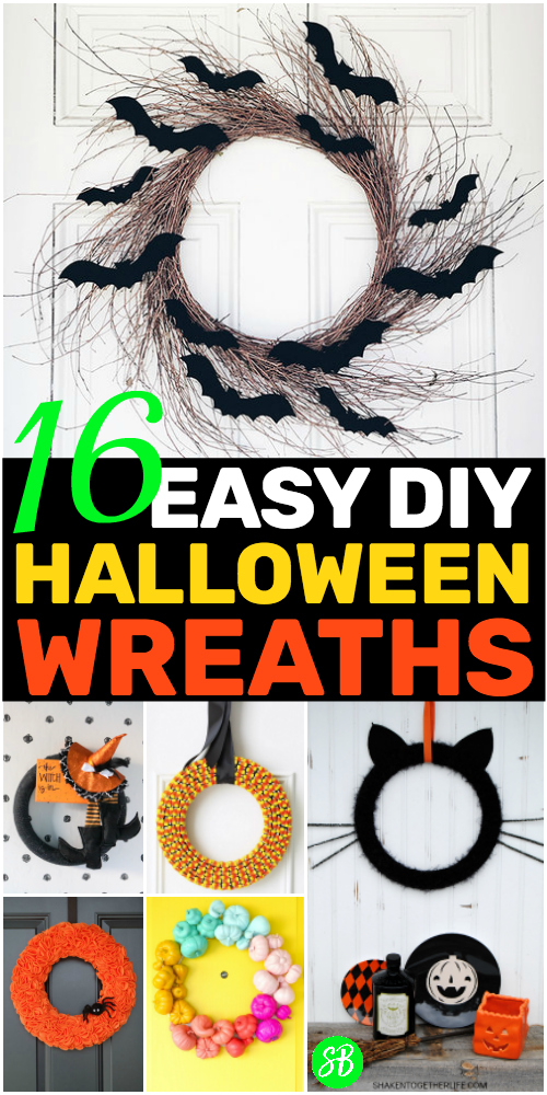 Easy + Frugal DIY Halloween Wreaths That'll Make Your Home Spooky Scary #halloween #halloweendecorations #halloweendecor #halloweenwreath #halloweenporch #diy #diyholiday #diydecor