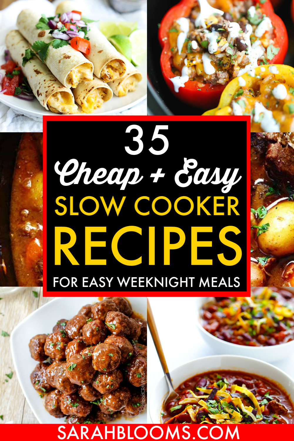 35 Budget Slow Cooker Recipes (1) Sarah Blooms