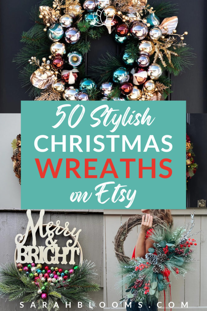 Upgrade your holiday décor with these 50 Best Handcrafted Christmas Wreaths on Etsy!