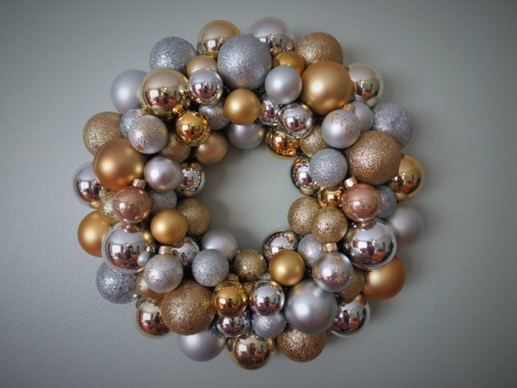 Christmas Ornament Wreath Etsy - Sarah Blooms