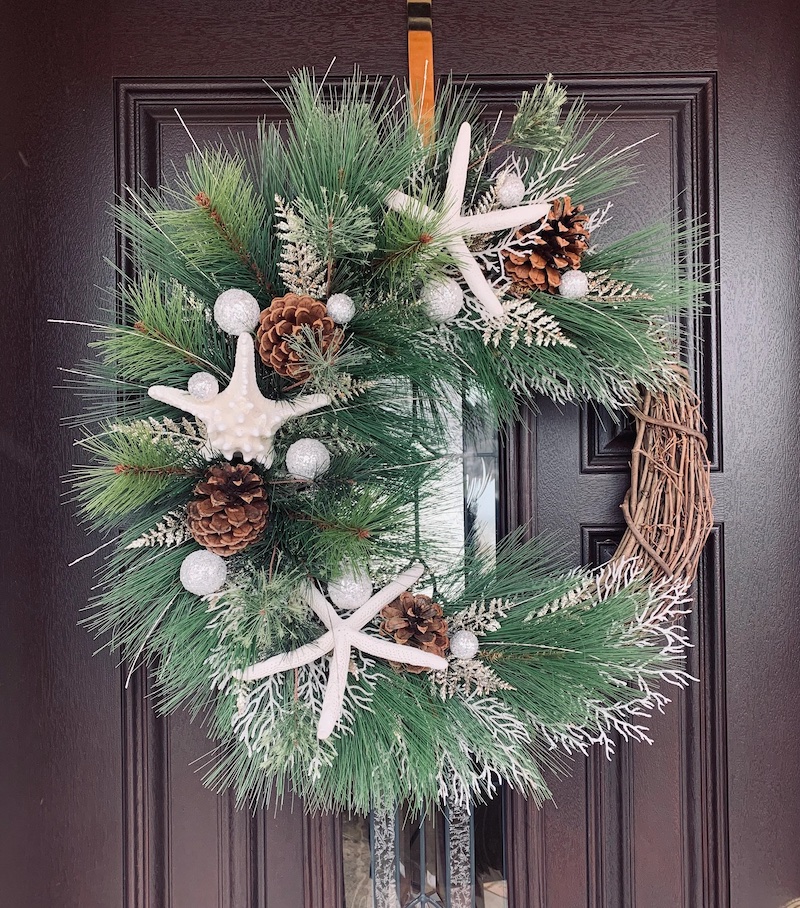Seaside Christmas Wreath Best Handcrafted Christmas Wreaths on Etsy