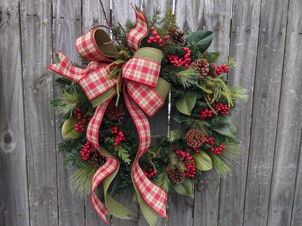 Best Christmas Wreaths on Etsy