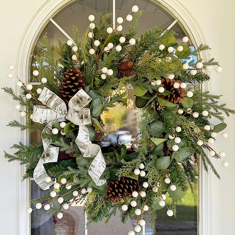 Cottage Christmas Wreath Best Handcrafted Christmas Wreaths on Etsy