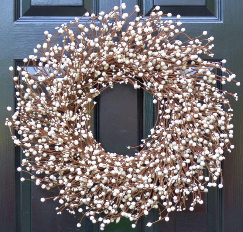 Cream Berry Wreath Best Handcrafted Christmas Wreaths on Etsy
