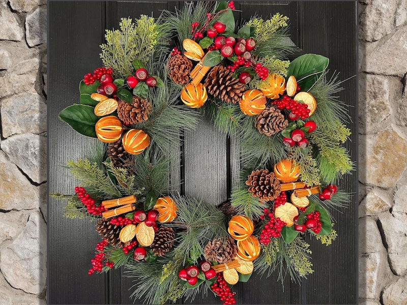 Holiday Spice Wreath Best Handcrafted Christmas Wreaths on Etsy