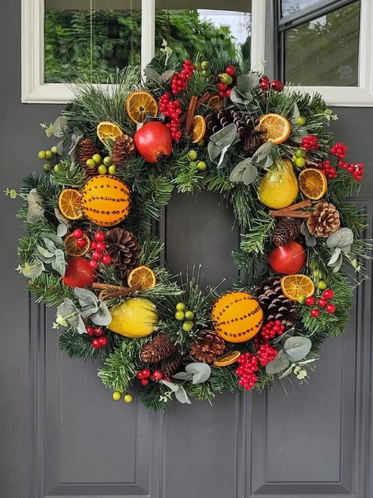 Pomander Wreath Best Stylish Christmas Wreaths on Etsy
