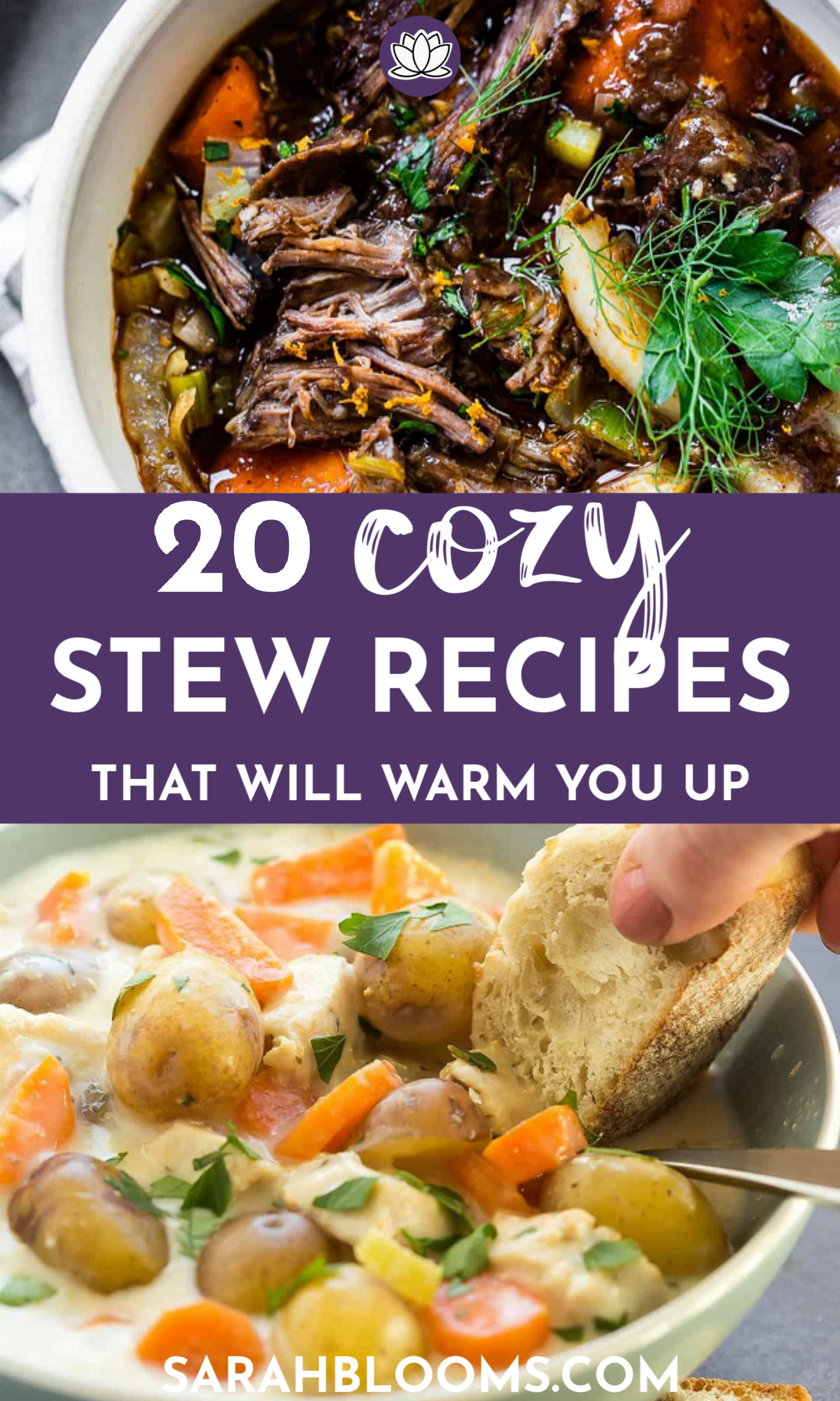 Warm up with these Cozy Stew Recipes your whole family will love! These Warm and Hearty Stews are perfect for easy weekend meals and busy weeknights alike! #stewrecipes #souprecipes #cozystews #cozystewrecipes #easymeals #easydinnerideas #weeknightmeals #familyrecipes