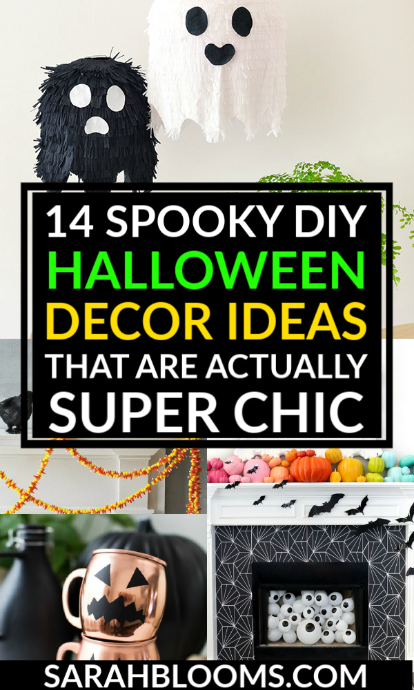 You'll want to copy these Spooky DIY Halloween Decor Ideas that actually look chic and stylish! #diyhalloween #halloweendecor #halloweendecorations #falldecor