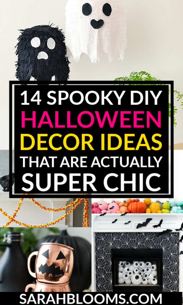 Halloween Decorations don't have to be hokey with these Super Chic DIY Halloween Decor Ideas You'll Want to Copy! #halloweendecor #diyhalloween #diyhalloweendecor #halloweendecorations