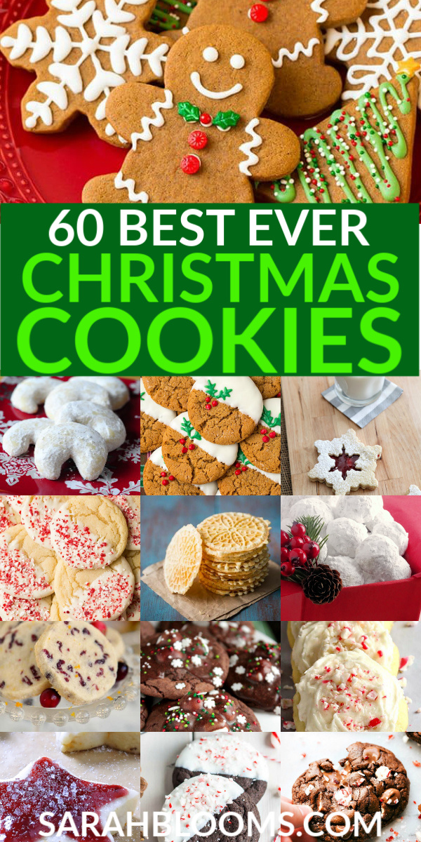 60 Best Rated Christmas Cookie Recipes your friends and family will love! #christmascookies #christmascookierecipes #christmasdesserts #christmassweettreats #bestchristmascookies #bestchristmascookierecipes