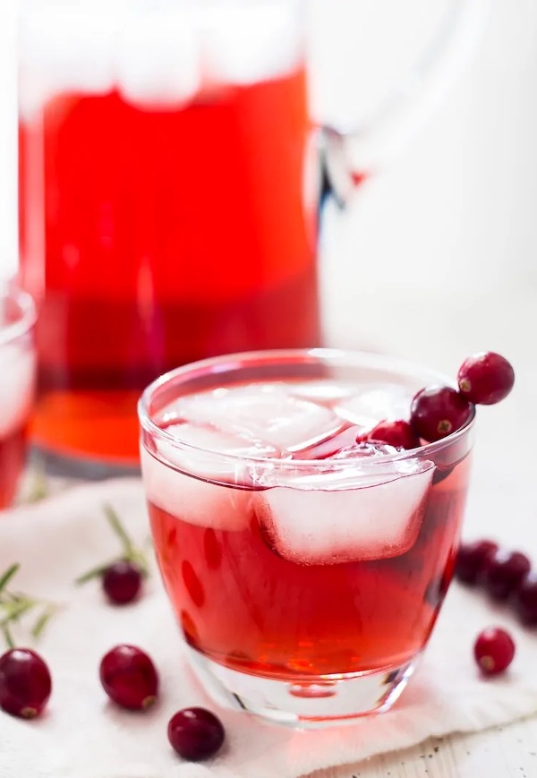 Apple Cranberry Ginger Ale Spritzer Best Fall Cocktails