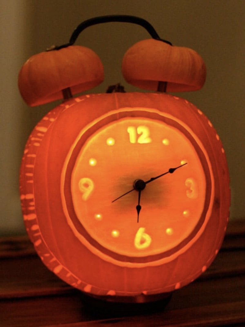 DIY Pumpkin Clock Best No Carve Pumpkin Decorating Ideas