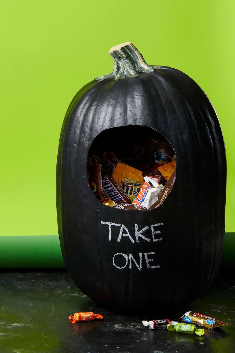 Take One Halloween Pumpkin Candy Holder Best No Carve Pumpkin Decorating Ideas
